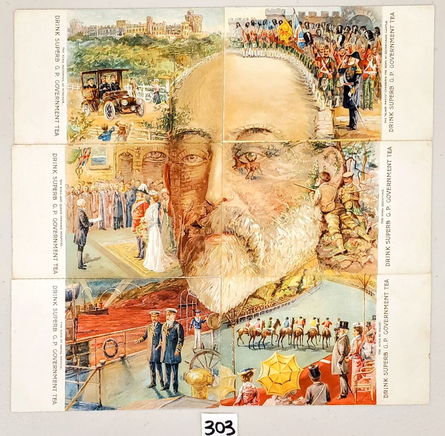 Government Tea Note Installment Set Advertising Superb G.P. Government Tea Showing British ...