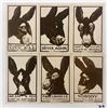 Image 1 : Wall Comic Donkey Animal Set of 6 Postcards