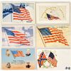 Image 1 : USA Flags - Patriotic Greetings Approx. 45 Postcards