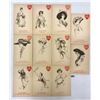 Image 1 : Leap Year Holiday Greeting Postcards by Brill 11 Postcards