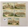 Image 1 : Novelty - Hold to Light 1904 St. Louis World's Fair Postcards 5 Cards