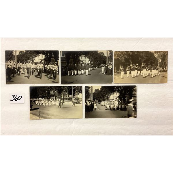 5 Real Photo Ephrata, Pennsylvania Parade Postcards