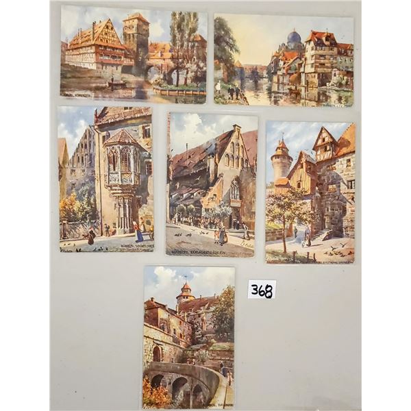 5 Tuck Oilette International Series 28 Postcards