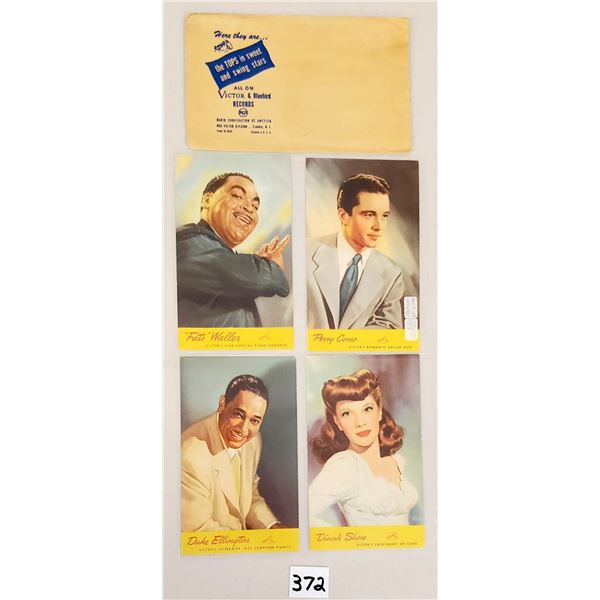 Set of 16 RCA Victor & Bluebird Records Musicians & Wrapper