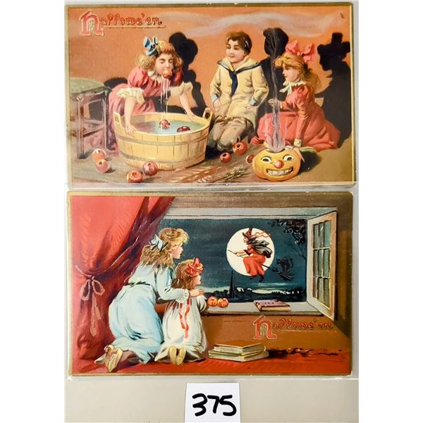 11 Tuck Halloween Holiday Greeting Postcards
