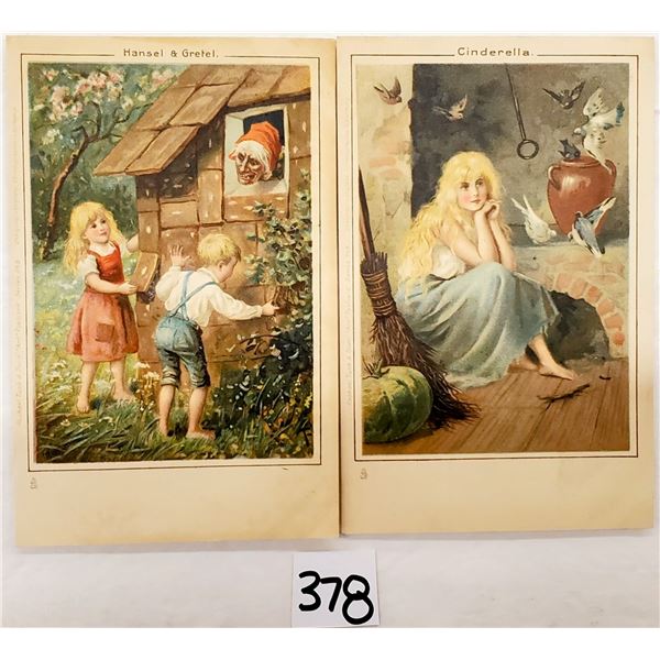 6 Tuck Fairy Tale Greeting Postcards
