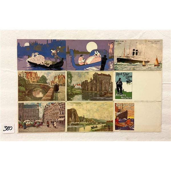 Ocean Liners Red Star Line Postcards 9