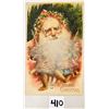 Image 1 : Set of 4 Real Hair Santa Claus Holiday Greeting Postcards