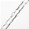 Image 5 : NEW Unisex Solid 14k White Gold 2.3mm 18" Miami Cuban Curb Link Chain Necklace