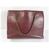 Image 2 : Chanel Dark Red Leather Vintage Bordeaux Tote Bag