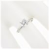 Image 3 : Vintage 14k White Gold High Quality Round Prong Cubic Zirconia Cz Solitaire Ring