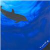 Image 2 : Blue Sea Dolphin by Wyland Original