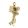 Image 3 : Vintage British 9K Gold Bermuda Horse Drawn Carriage Ride Buggy Charm Pendant