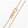 Image 7 : 18k Rose Gold .60 ctw Pave Set Diamond Cushion Pendant & Cable Link Chain Neckla
