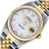 Image 2 : Rolex Mens Two Tone Yellow Gold And Stainless Steel White Diamond 36MM Datejust