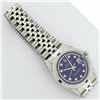 Image 6 : Rolex Mens Stainless Steel Blue String Diamond Lugs And Sapphire Datejust Wristw