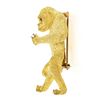 Image 5 : Vintage Craig Drake 18K Gold Ruby & Diamond Textured Gorilla Monkey Brooch Pin