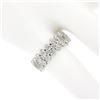 Image 6 : Vintage Platinum 4.50 ctw 18 Marquise Prong Diamond Eternity Wedding Band Ring