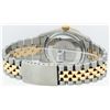 Image 6 : Rolex Mens Two Tone Blue Vignette String Pyramid Diamond Datejust Wristwatch 36M