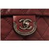 Image 5 : Chanel Burgundy Lambskin Chain Flap Shoulder Bag