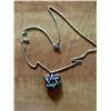 Image 2 : Diamond & Sapphire Star of David necklace