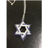 Image 5 : Diamond & Sapphire Star of David necklace