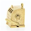 Image 3 : Vintage Berton 14k Gold Detailed Mechanical Spinning Slot Machine Charm Pendant