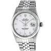 Image 1 : Rolex Stainless Steel 36MM White Diamond Datejust Wristwatch