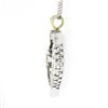 Image 5 : Vintage 14k White Gold 0.99 ctw Round Diamond Dangle Pendant w/ 15" Chain Neckla