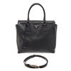 Image 1 : Prada Black Saffiano 2 Way Tote Bag