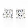 Image 1 : Antique Platinum.83 ctw Old European Diamond 4 Prong Basket Classic Stud Earring