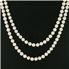 Image 4 : Classic 30" Long 8-8.5mm Round Cultured Pearl Single Strand Slip On Necklace