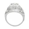 Image 8 : Vintage Platinum 1.21 ctw GIA Old European Diamond Dome Filigree Engagement Ring