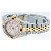 Image 8 : Rolex Ladies Quickset Two Tone Pink Diamond And Ruby Datejust Wristwatch 26MM