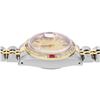 Image 6 : Rolex Ladies Two Tone Champagne Index Diamond And Ruby Date Wristwatch