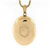 Image 4 : Antique Victorian 14k Gold Enamel Portrait Oval Locket Pendant & Chain Necklace