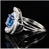 Image 2 : 1.87 ctw Blue Sapphire and 0.54 ctw Diamond Platinum Ring (GIA CERTIFIED)