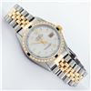 Image 3 : Rolex Mens Two Tone Silver And Sapphire Diamond 36MM Datejust Wristwatch