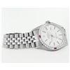 Image 4 : Rolex Mens Stainless Steel Silver Index 18K White Gold Diamond & Ruby Bezel 36MM