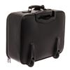 Image 4 : Bottega Veneta Black Intrecciato Leather Trolley Suitcase