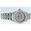 Image 5 : Rolex Ladies Quickset Sapphire Stainless Steel Grey Diamond Lugs Datejust Wristw