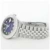 Image 6 : Rolex Mens Stainless Steel Blue Vignette 3 ctw Diamond Datejust Wristwatch