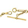 Image 3 : Men's Antique Art Nouveau 14k Yellow Gold Paperclip Link 9.5" Pocket Watch Chain