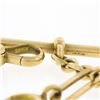 Image 5 : Men's Antique Art Nouveau 14k Yellow Gold Paperclip Link 9.5" Pocket Watch Chain