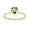 Image 6 : Antique 14k TT Gold 0.20 ctw European Diamond Hexagon Open Basket Engagement Rin