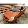 Image 4 : A12F --  2008 KIA RIO 5 SX ORANGE 207780 KMS