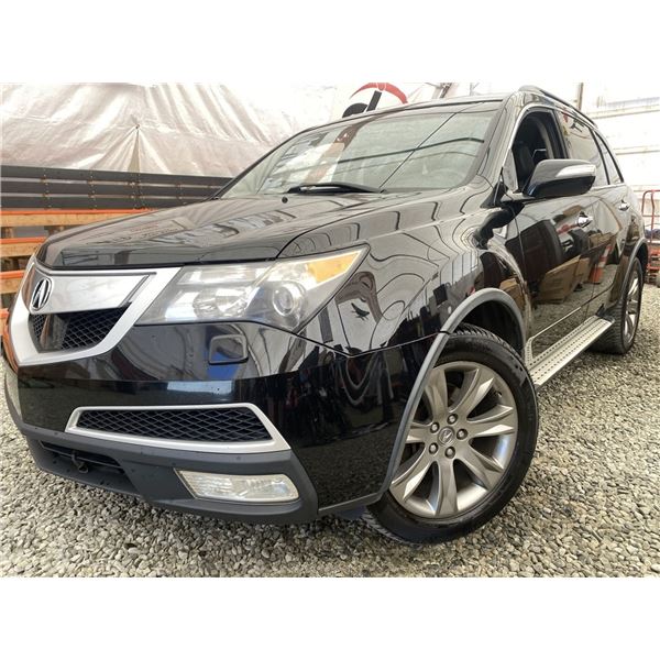 E2 --  2010 ACURA MDX ADVANCE BLACK 255466 KMS