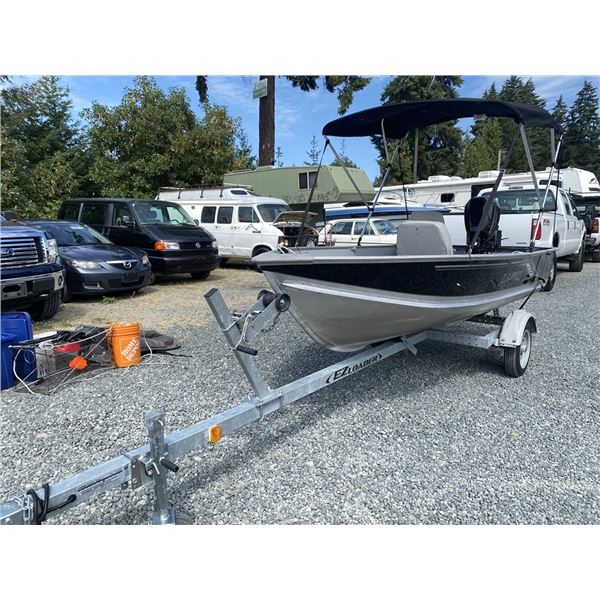 0I --  2021 EZ LOADER TRAILER + LUND WC12 BOAT BLACK 0 KMS