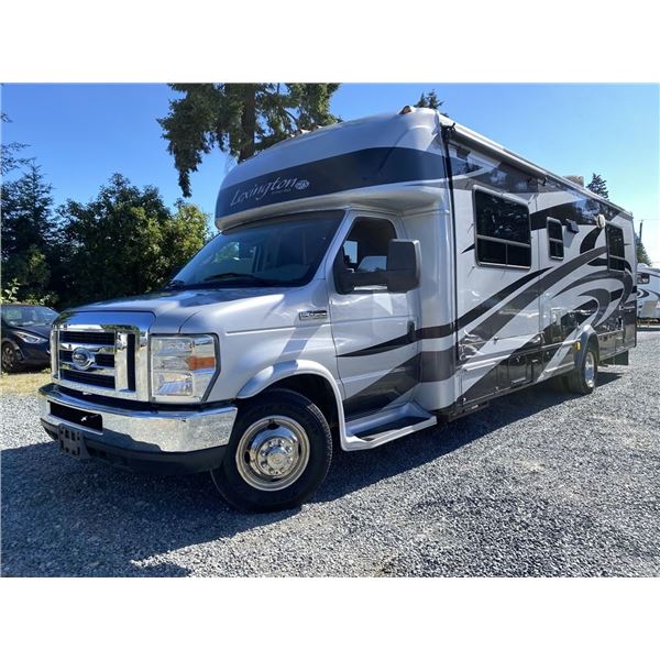 0F --  2008 FORD E450 LEXINGTON BY FOREST RIVER MOTORHOME GREY/BLACK 62803 KMS