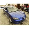 Image 10 : A12 --  2007 MAZDA 3 BLUE 279368 KMS